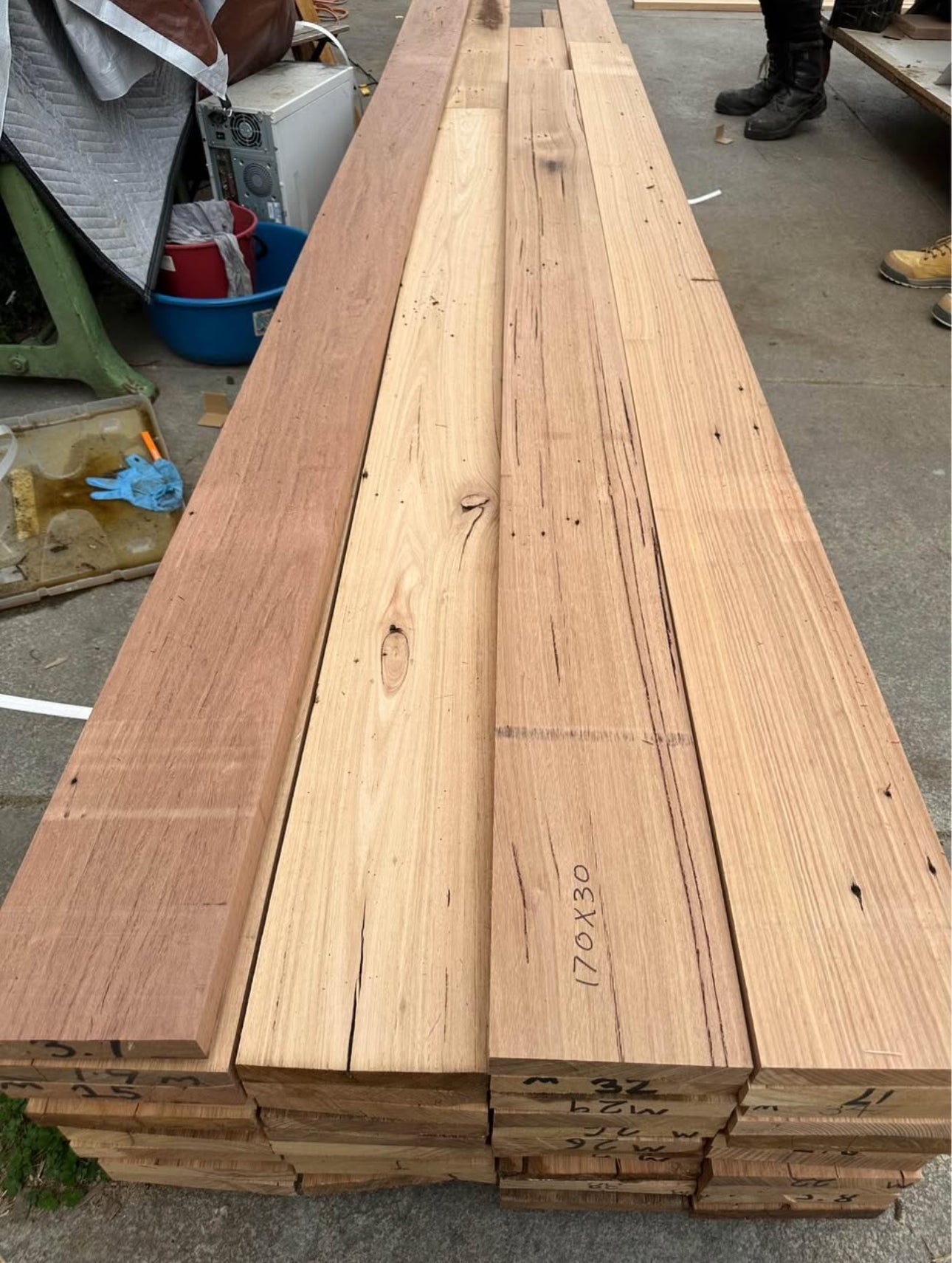 170x30 Recycled Hardwood