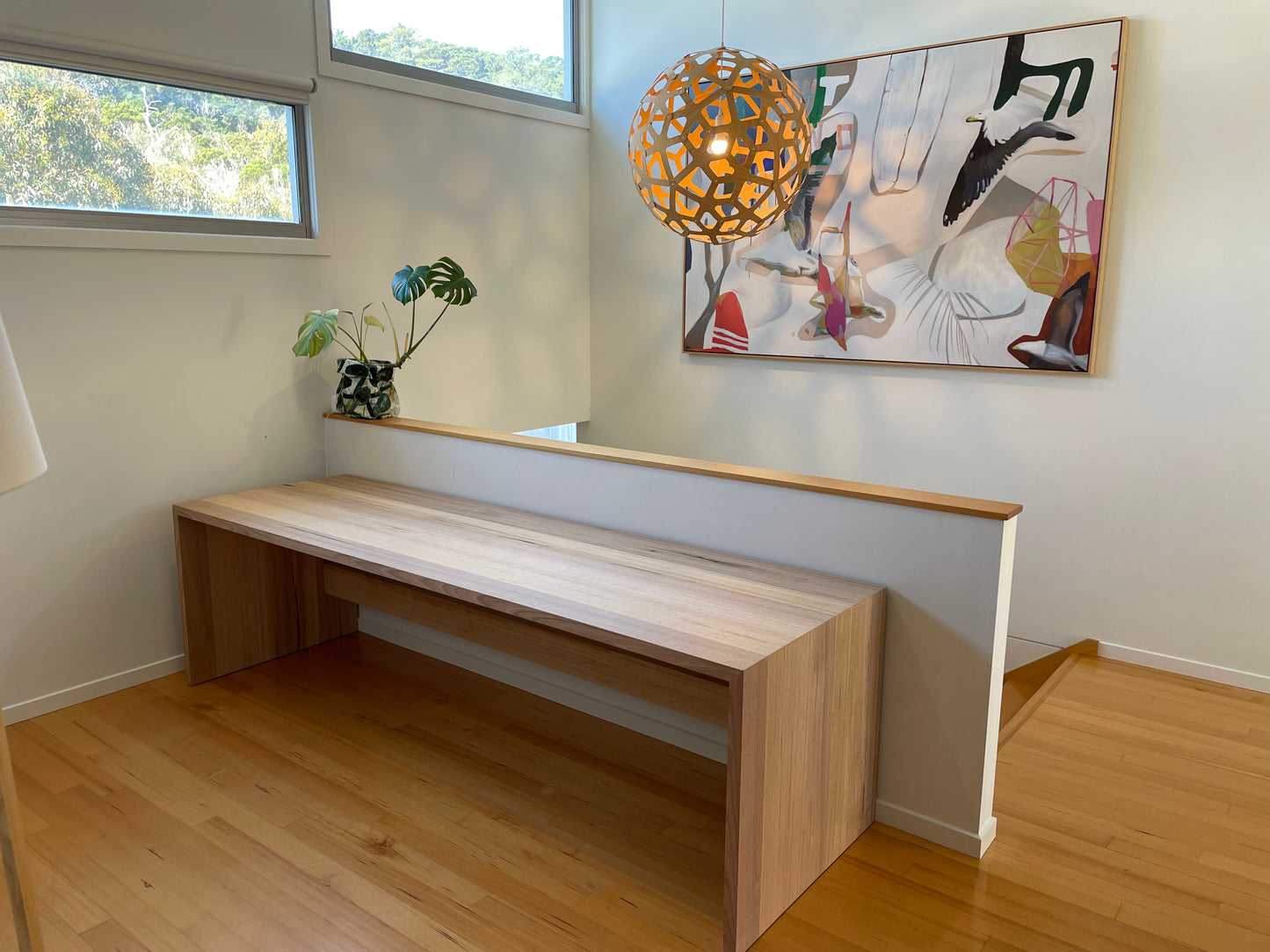 Custom Hardwood Benches and Tables - Waterfall Edge - in Vic Ash