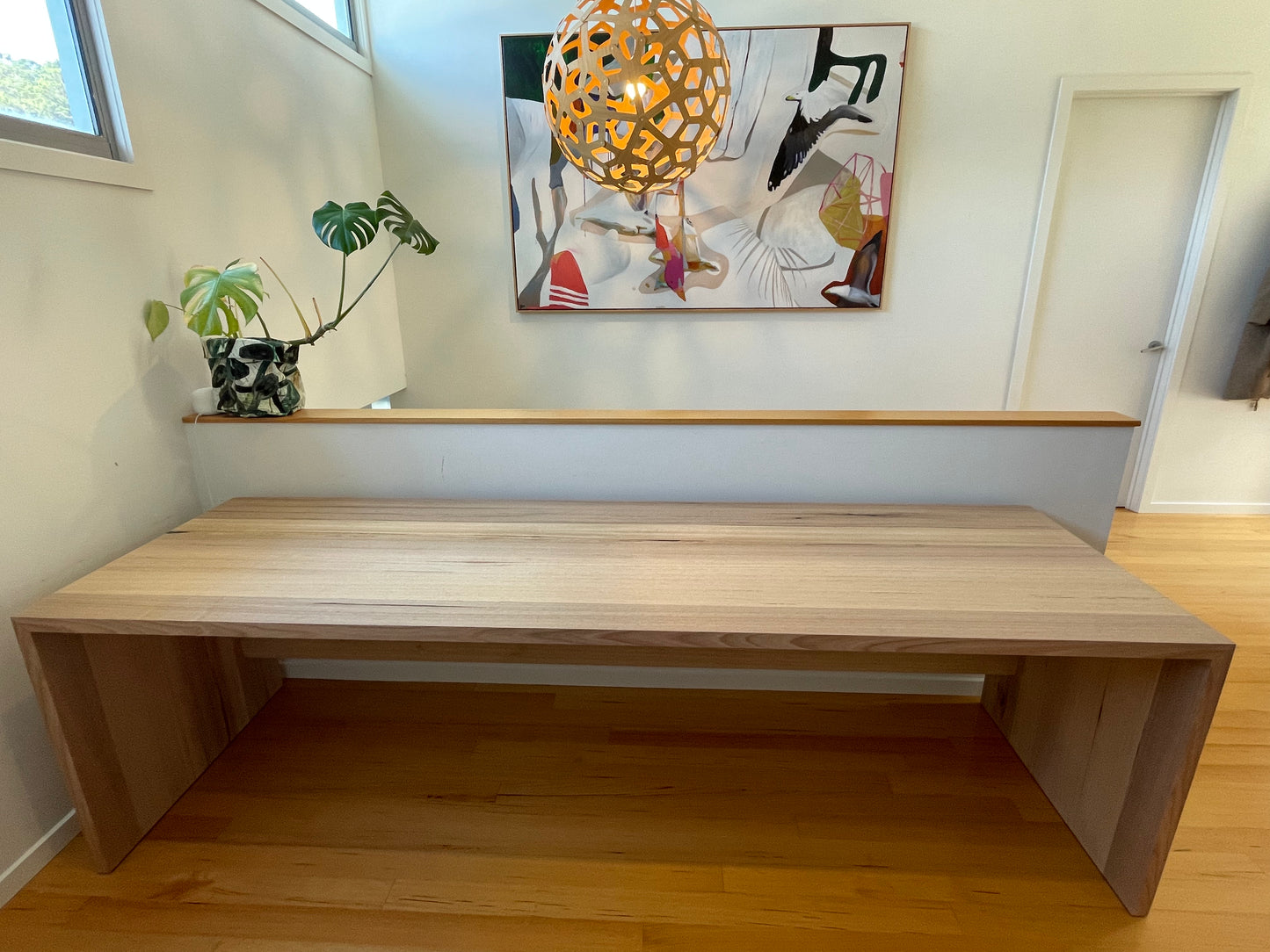 Custom Hardwood Benches and Tables - Waterfall Edge - in Vic Ash