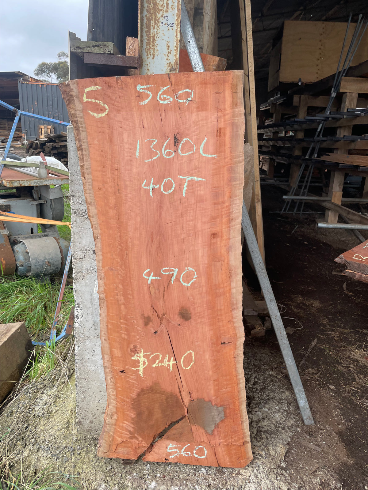 Red Gum Slabs — Salvaged Timber