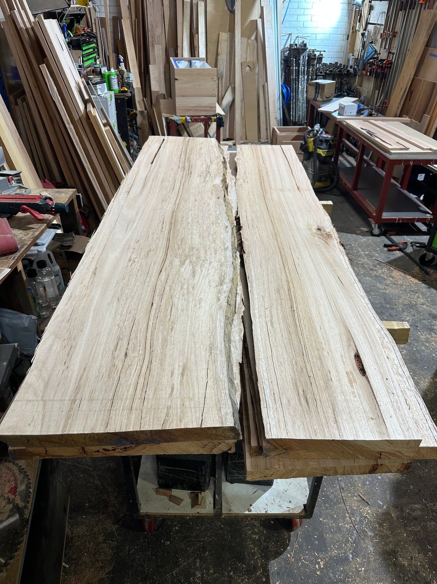 Figured Messmate Slabs - Single Live Edge