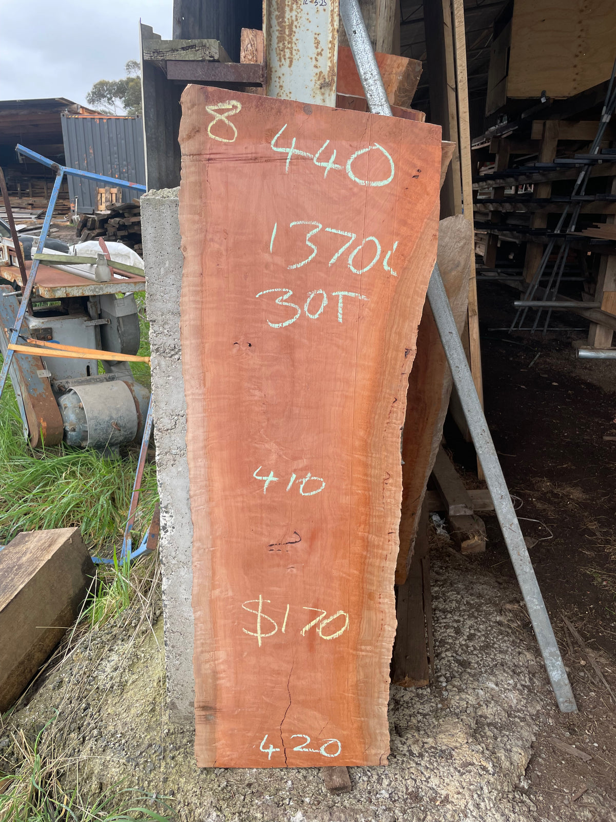 Red Gum Slabs — Salvaged Timber