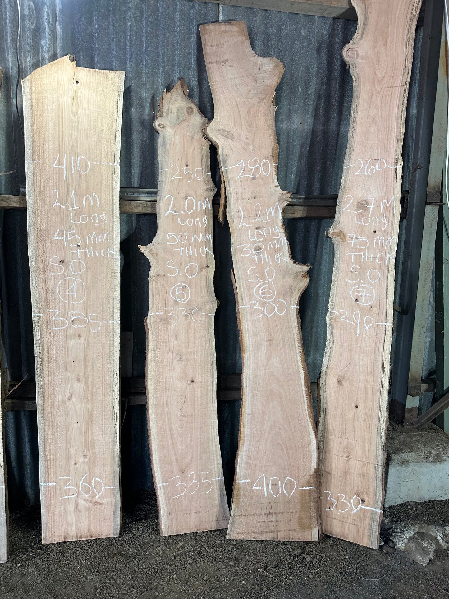 Silky Oak Slabs