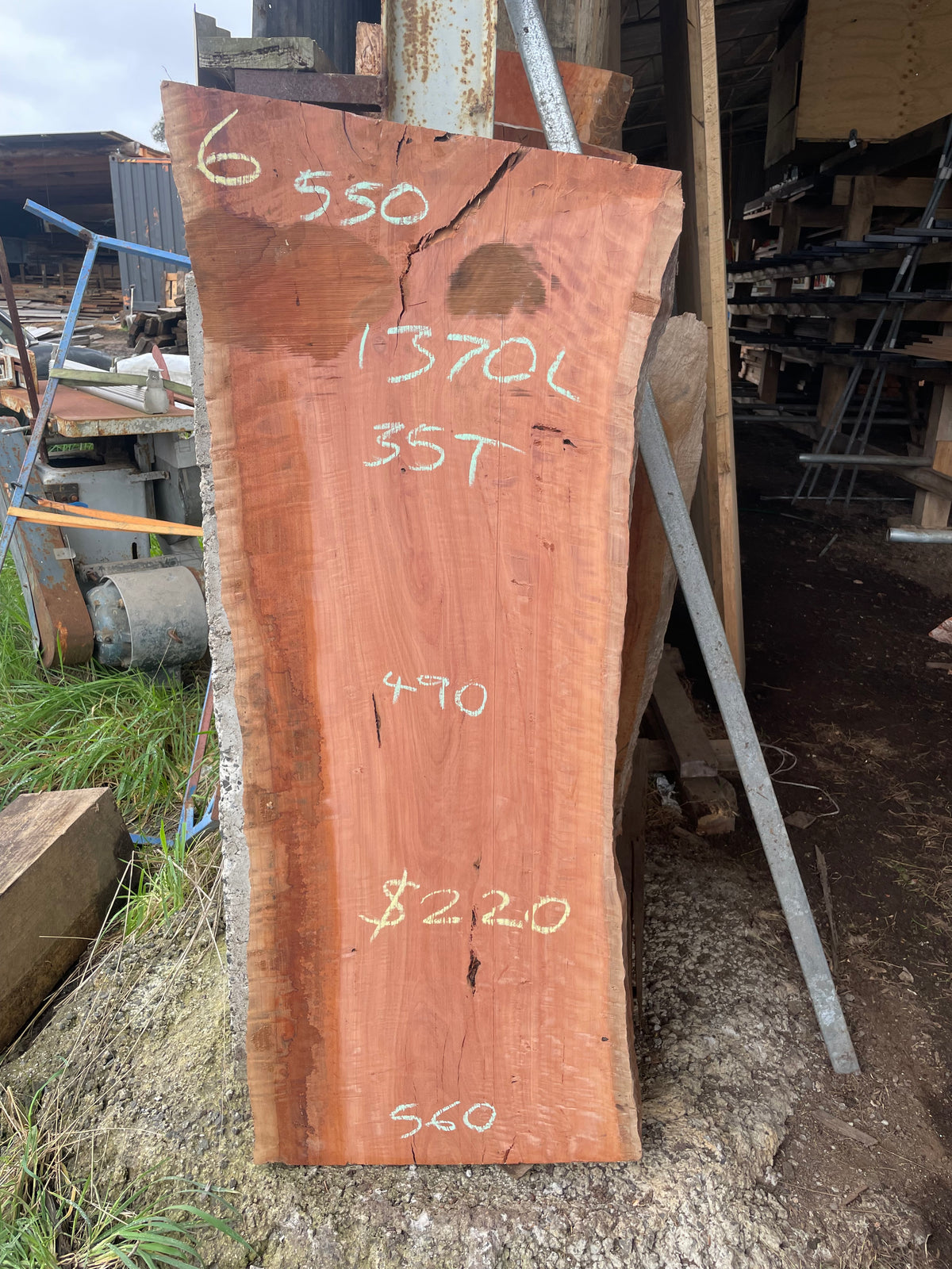 Red Gum Slabs — Salvaged Timber