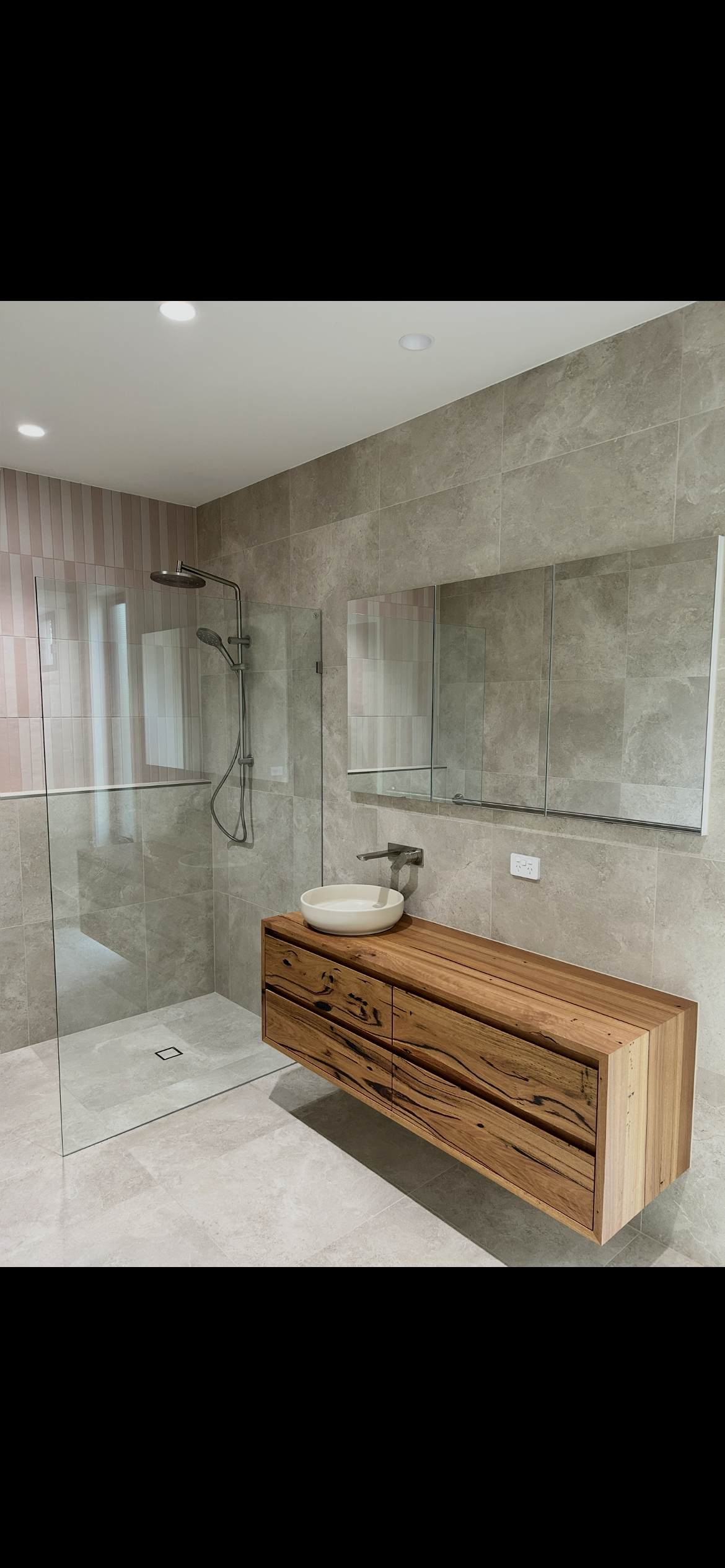 Custom Wall-Hung Timber Vanities