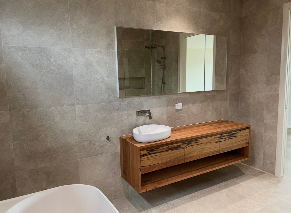 Custom Wall-Hung Timber Vanities