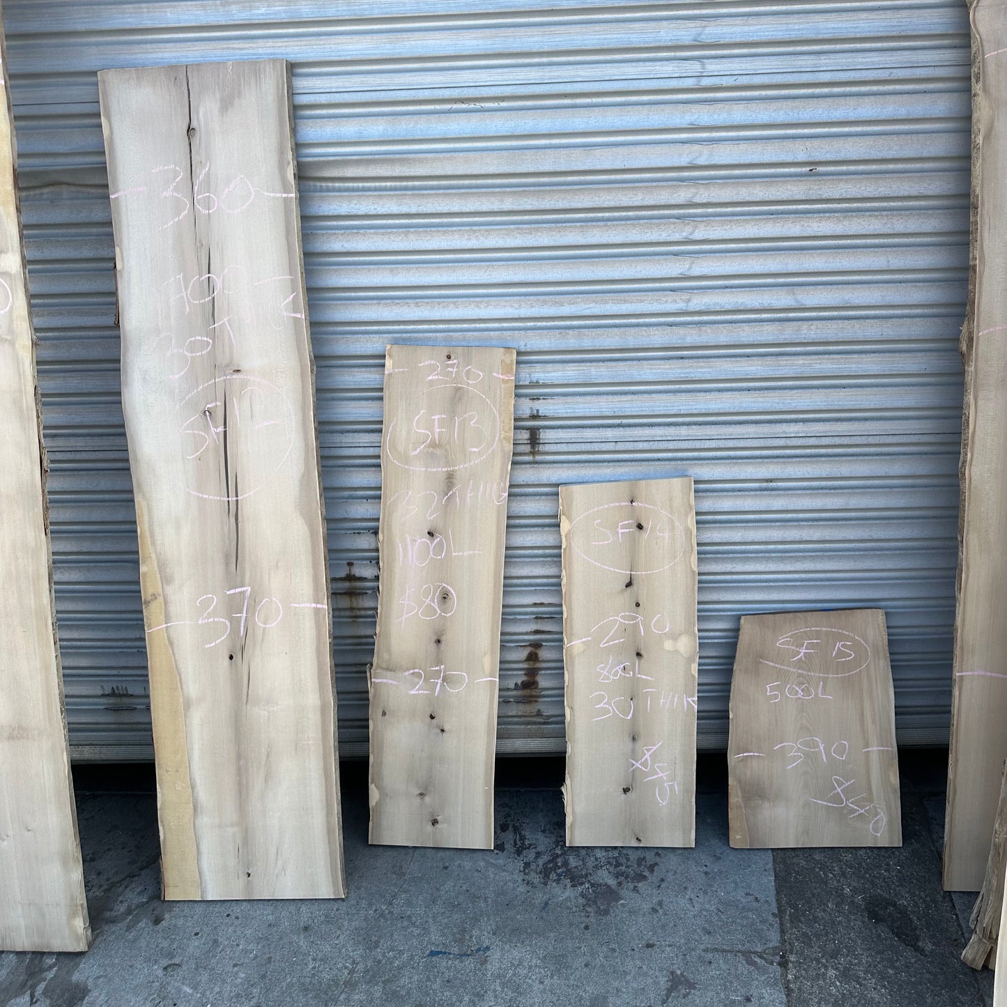 Sassafras Slabs - Plain, Spalted and Blackheart Sassafras - 35 to 38mm Thick