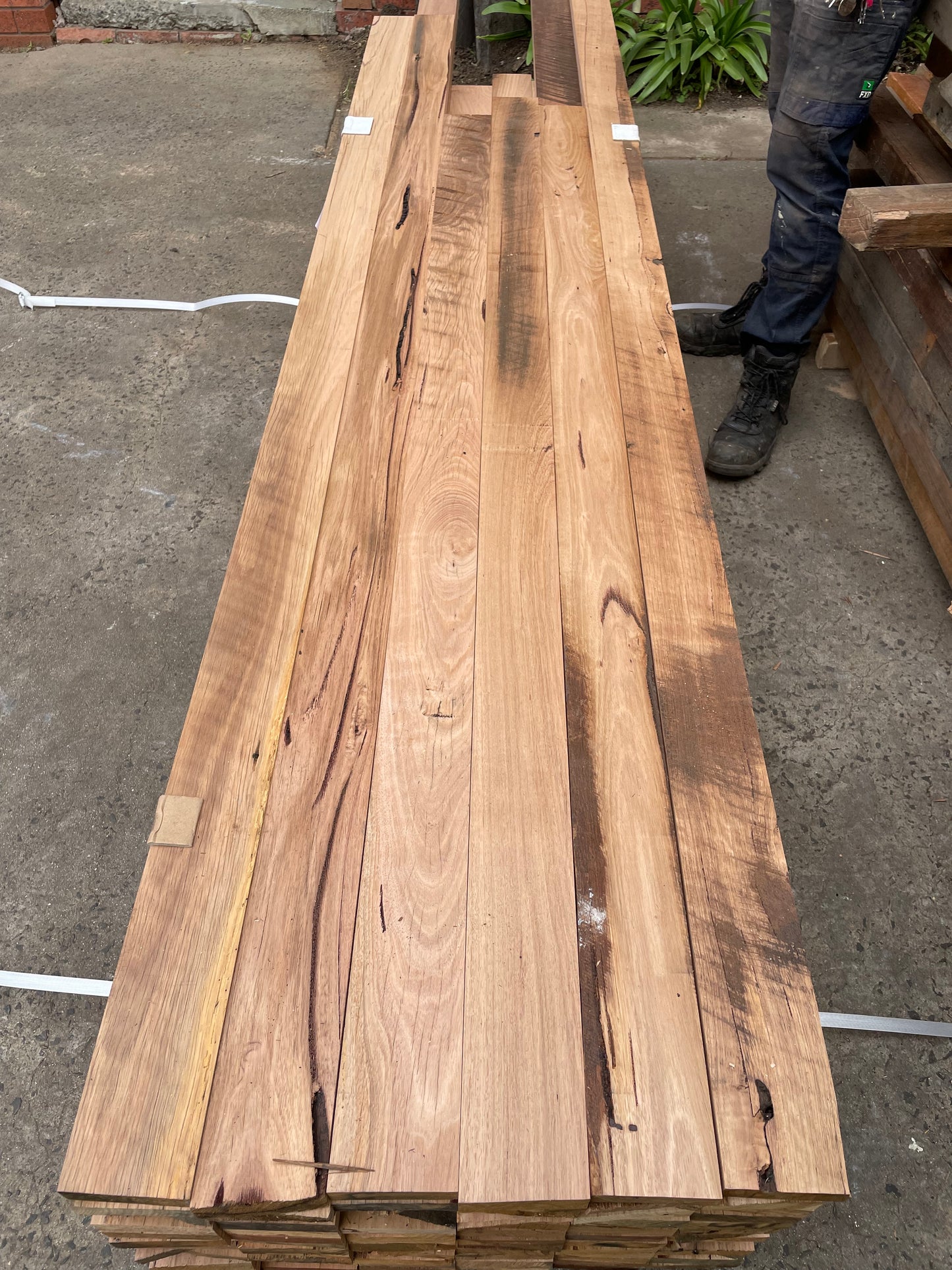 Recycled Hardwood - Mixed Species - 100x30 Random Lengths at $16/metre, 120x40 at $28/metre