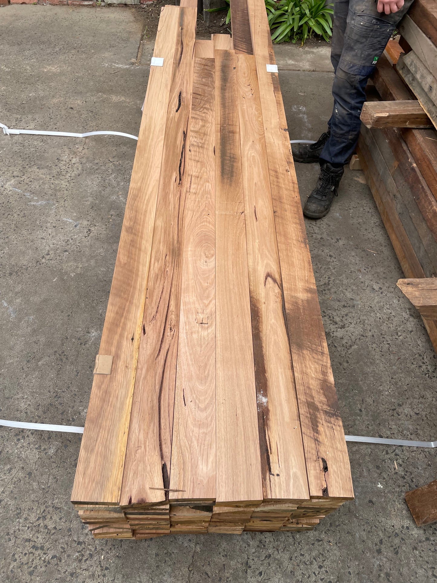 Recycled Hardwood - Mixed Species - 100x30 Random Lengths at $16/metre, 120x40 at $28/metre