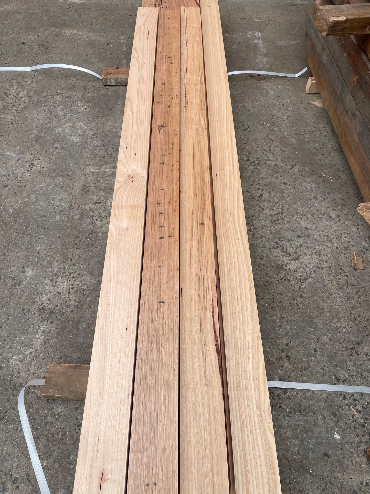 Recycled Hardwood - Mixed Species - 100x30 Random Lengths at $16/metre, 120x40 at $28/metre